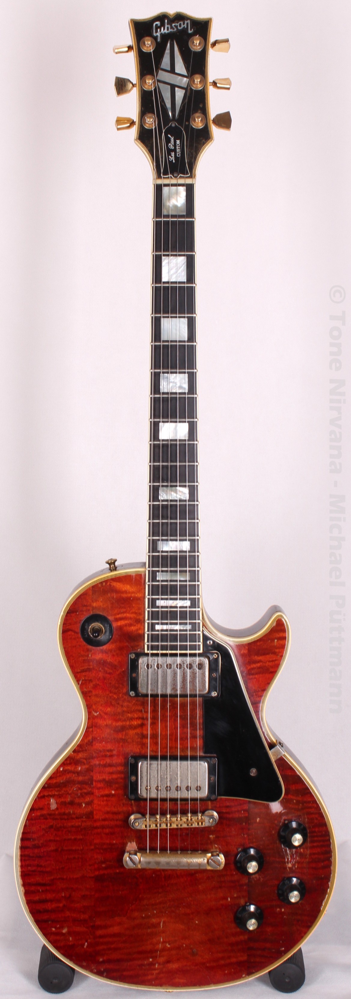 1974 Gibson Les Paul Custom, Cherry, Flamed Maple Top, 371371